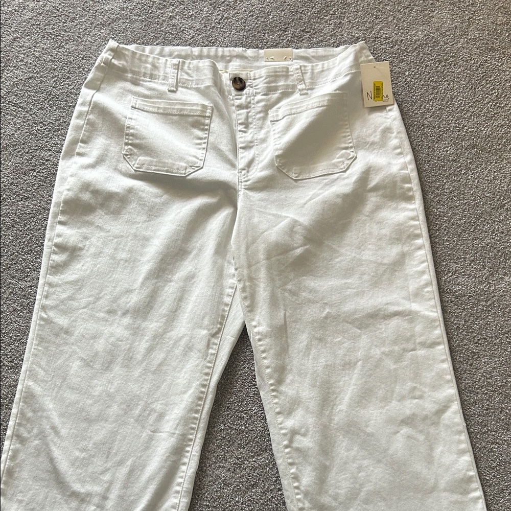 Nurture by Lamaze White Pants Wide Leg Cropped